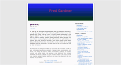 Desktop Screenshot of fred.gardner.nu